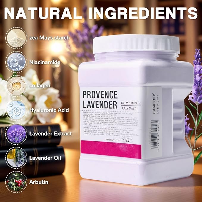 Hydro Jelly Masks for Facials, Jelly Mask Powder, Esthemax Hydro Jelly Mask, Moisturizing& Hydrating 23 Fl Oz (Lavender)