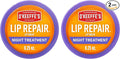 O'Keeffe's Lip Repair Night Treatment Lip Balm for Dry, Cracked Lips - 0.25 Ounce Jar (2 Pack) - Moisturizer for Extremely Cracked, Dry Lips