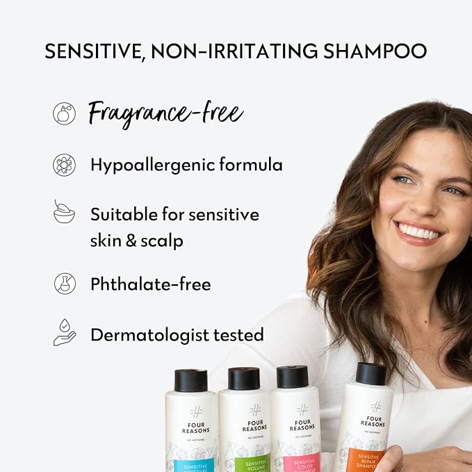 No nothing Volume Shampoo – Fragrance Free Volumizing Shampoo for Fine & Thin Hair – Lightweight Shampoo for Sensitive Scalp – Hypoallergenic, Vegan, Daily Use, 10.1 Fl Oz