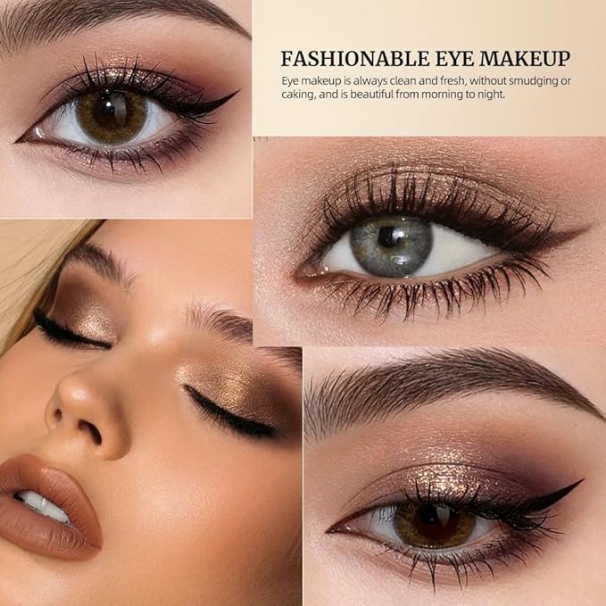 Cool Mauve Grey Eyeshadow Palette, 6 Matte & Shimmer Eye shadow – Taupe Grey, Dusty Mauve, Charcoal Plum & Silver Lilac Glitter, High Pigment, Long-Lasting Smokey Eye Makeup for Brown & Green Eyes 3
