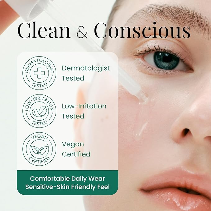 Daily Glow Boosting Serum, Hydrating Glass Skin Niacinamide Face Serum for Dull, Dehydrated&Sensitive Skin, Lightweight Soothing Care with Marine Complex, Korean Skin Care (1.69 Fl Oz / 50ml)