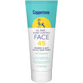 Coppertone Oil Free + Shine Control Sunscreen Face Lotion SPF 45, Lightweight Sunscreen for All Skin Tones, Won't Clog Pores, Fragrance Free, 2.5 Fl Oz Tube