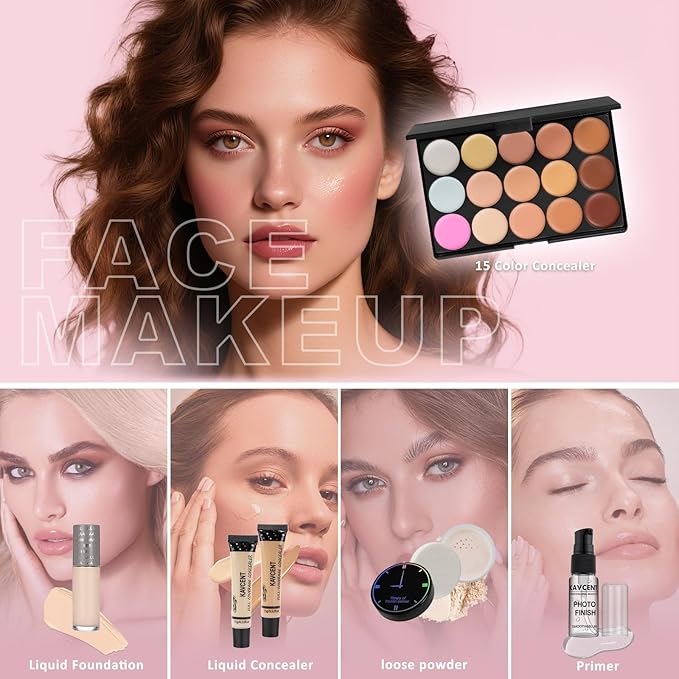 Makeup Kit for Women full Kit Makeup Set for Teens Makeup Kits for Teen Girls Teenagers Eyeshadow Palette Makeup Gift Set for Teens Women