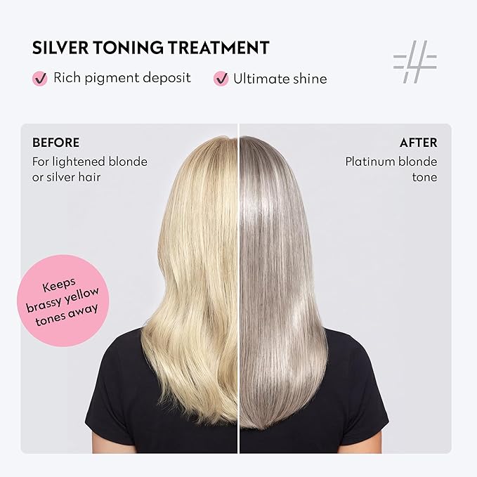 FOUR REASONS Color Mask, Silver (27 Colors) – Hair Gloss & Color Depositing Conditioner – Semi Permanent Hair Toner for Color-Treated Hair Color For Women – Vegan & Cruelty-Free – 6.76 fl oz
