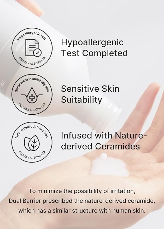 celimax Dual Barrier Creamy Toner | with Ceramides, Peptide, Oil & Alcohol Free, Facial Astringent, Long Lasting Hydration, Calming, Soothing, Non Irritating,150ml