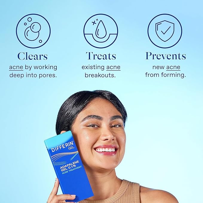 Differin Acne Skin Care Kit, Differin Gel Retinoid Acne-Treatment for Face with 0.1% Adapalene & 5% Benzoyl Peroxide Face Wash & Body Wash, Designed for Pimple & Acne-Prone Skin 2 Count (Pack of 10)