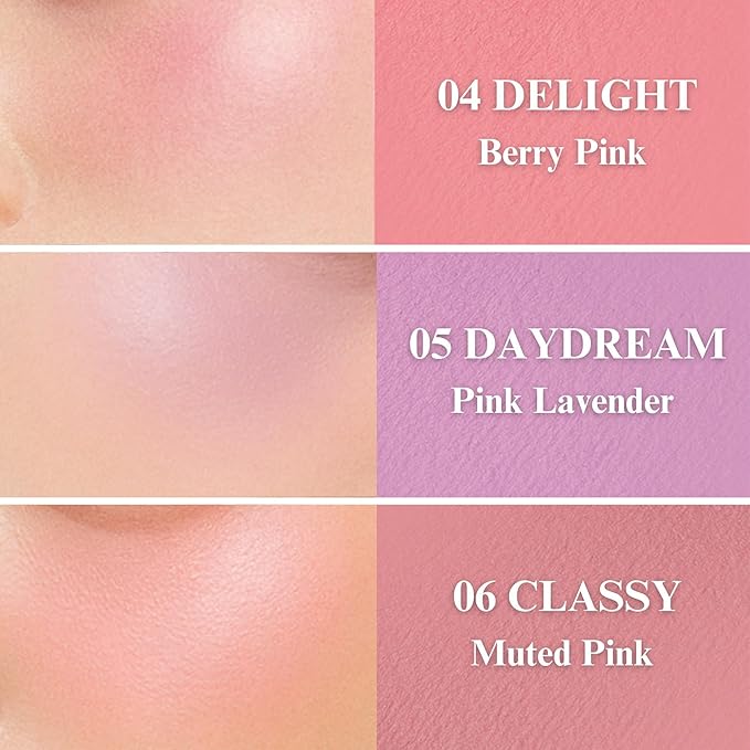 All Over Blusher - Multi-Use Cream Jelly Blush for Eyes & Cheeks Easy Blend and Buildable Texture with Shimmery Pearls Transparent Natural Finish Korean Face Makeup (11 SHERBET, 0.17 oz)