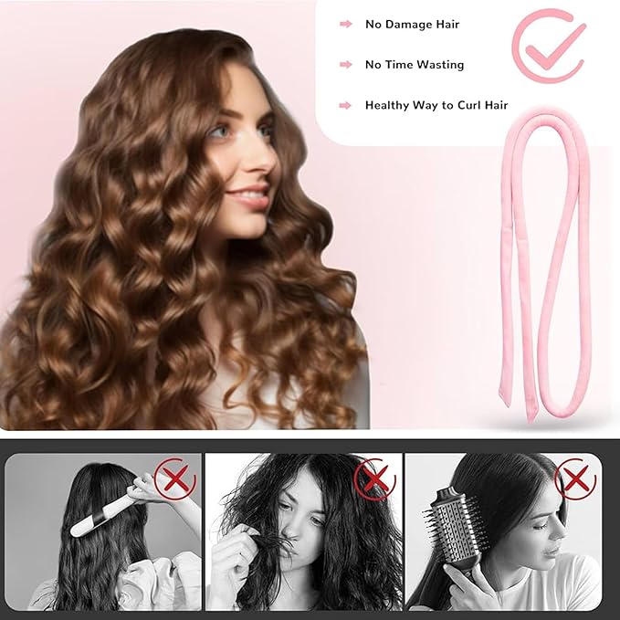 Hair Curlers to Sleep In,Heatless Curls Overnight Hair Curler,Hair Rollers for Women