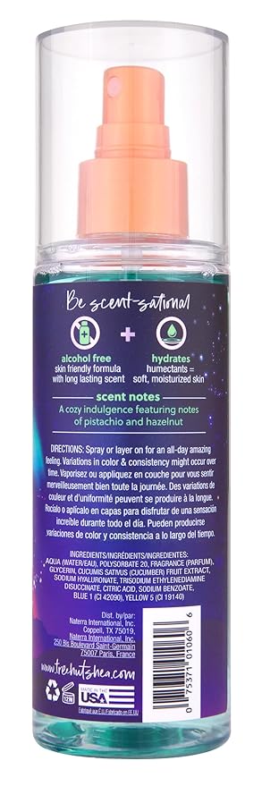 Tree Hut Aurora Nights Hair & Body Mist, Hydrating & Alcohol-Free Body-Spray, Fragrance with Warm Pistachio & Toasted Marshmallow Notes, Alcohol-Free Formula, Versatile Body Spray, 6 Fl Oz.(Pack of 2)