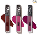 The Lip Bar Liquid Matte 3 pack: Playmate, Brickhouse, Muse - One Swipe - Long Lasting - Jojoba Oil, Vitamin E - Vegan & Cruelty Free - Makeup & Cosmetics - .24 fl oz