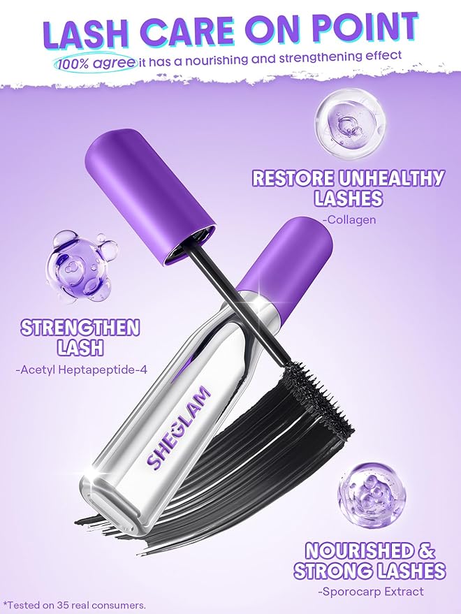 SHEGLAM Lashlighter Mega Boost Mascara Volumizing Defined Lashes