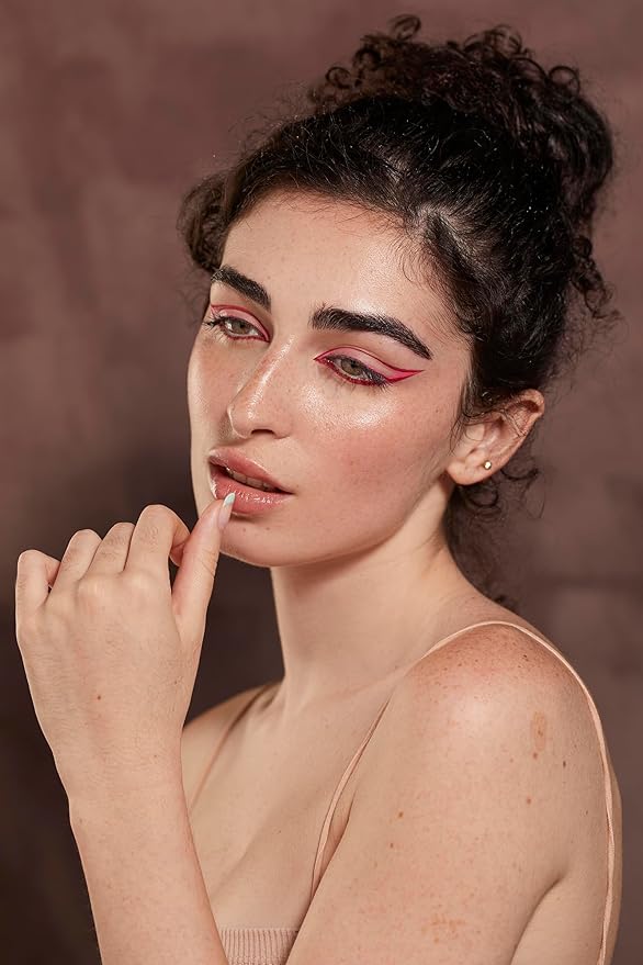 Neon Fuchsia Waterproof Eyeliner Pen, 8 Colorful Shades, Smudge-proof, Matte Finish, Long-wearing