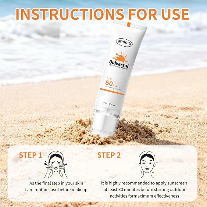 Tinted Sunscreen SPF 50 for Face, Daily Sheer Coverage with Natural Finish, Lightweight Glow & Hydrating Skincare, No White Cast for Women Travel Work Commute