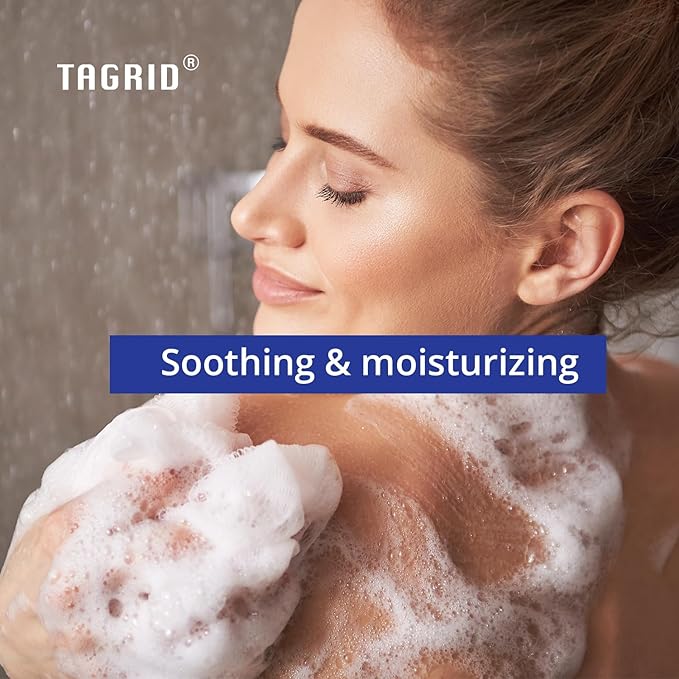 TAGRID Tea Tree Oatmeal Antifungal Soap for Sweaty Skin: Post-Workout Body Cleanser for Active Lifestyles & Gym – Gentle Daily Skin Care
