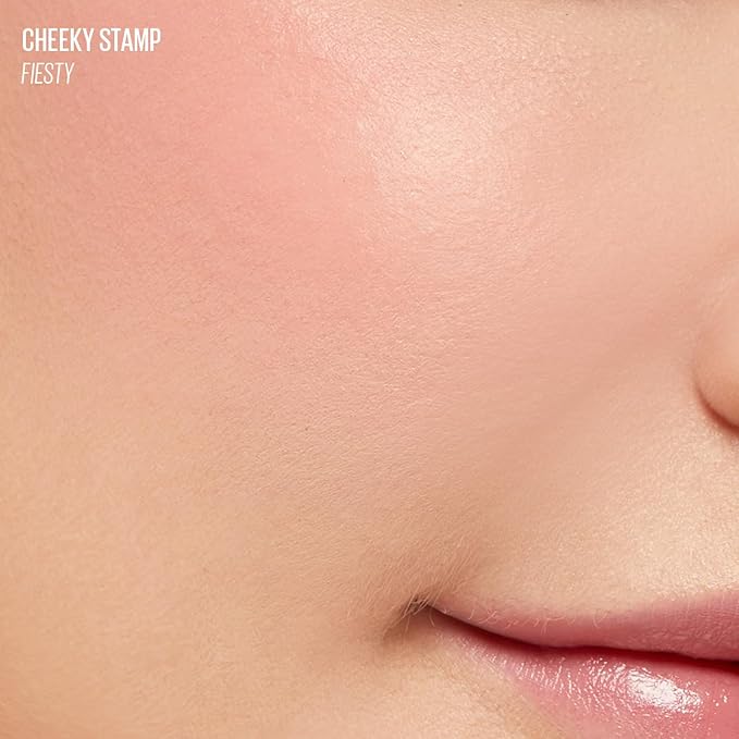 KAJA Blusher - Cheeky Stamp 04 Feisty | Kbeauty, Cute Makeup, Buildable & Blendable Shade with Heart-shaped Applicator, Sunkissed Finish, Travel size, Hygienic, Portable, Korean Makeup, 0.17 Oz
