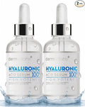 Hyaluronic Acid Serum for Face 2 Pack, Pure 1% HA Anti Aging Serum 2 oz Each, Hydrating, Helps Reduce Appearance of Fine Lines, Made in USA, Dermedicine