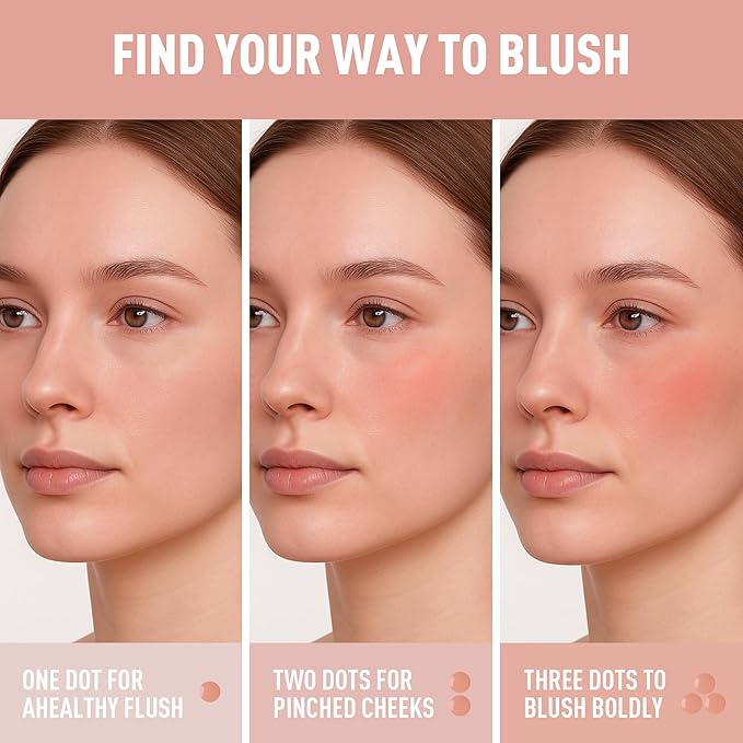 FV Liquid Blush, Long Lasting Buildable Cream Cheek Tint with High-Pigment Color, Weightless Blendable Formula for Natural Dewy Finish (Believe)