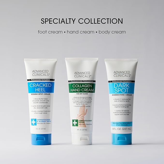 Advanced Clinicals Dark Spot Vitamin C Cream For Face, Hand, & Body Lotion, Anti Aging Therapeutic Skin Care Moisturizer Lotion Reduces Appearance Of Age Spots, Blotchy Skin, & Wrinkles, (2-Pack)