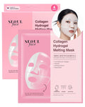 DERMAL Collagen Hydrogel Melting Jelly Gel Mask 4ea - Korean Overnight Face Mask - Deep Hydration, Skin Firming, and Wrinkle Care for Glassy Skon - Korean Skincare