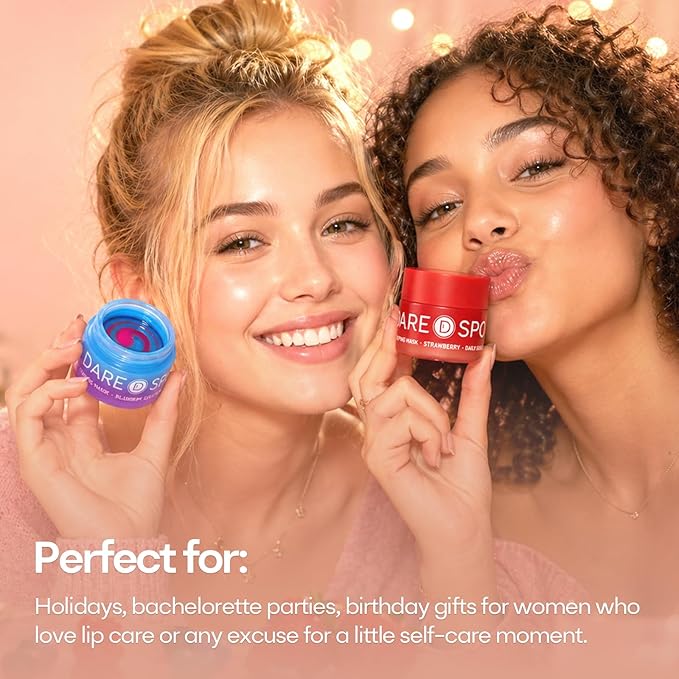 SPODARE Strawberry Sleeping Lip Mask 20g - Overnight Lip Treatment, Lip Care Hydration, Repair for Dry Cracked Lips, Soft and Nourished Lips, Birthday Gifts for Women & Teens
