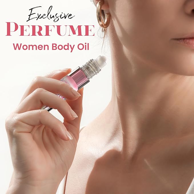 MOBETTER FRAGRANCE OILS Pink Sugar Hills Women Perfume Body Oil, notes of raspberry, cotton candy, and vanilla, creating a floral and fruity scent, travel size long lasting scent