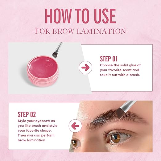 PERMANIA Lash Lift Balm, New Eyelash Lifting Adhesive，0.35oz/10g Lash Lift Glue Strong Viscosity and Water Solubility for Lash Perm Kit (Strawberry)