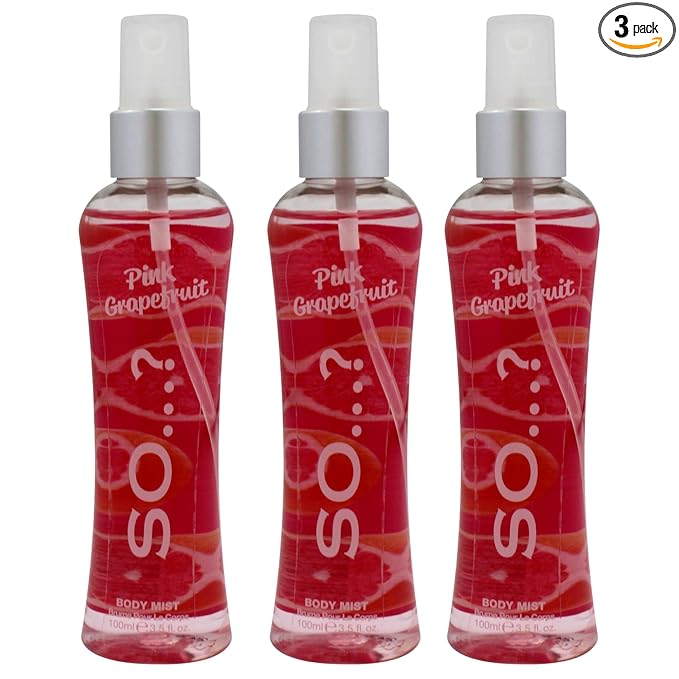 Pink Grapefruit Body Mist by So…? for Women - 3.5 oz Body Mist - Pack of 3