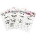 Winged Eyeliner Glam Costume Accessories Face Gems Jewels Eye Crystal Eye Jewels Face Gems Jewels Stick On Tattoo, 3-Pack