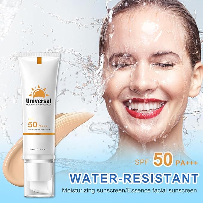 Tinted Sunscreen For FaceSPF 50,Universal Protector Solar 50 Face Sunscreen Moisturizer, No White Cast, No Sticky,Suitable for all Skin Types and UV Protection, Travel Size Sunscreen (3pcs)