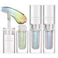 CHARMACY 3 Pcs Multichrome Glitter Liquid Eyeshadow, Chameleon Shifting Color, Holographic Metallic Eyeshadow, Long-Lasting Wear, Vegan Eye Topper for Party, Daily Makeup (#303)