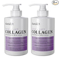 Elastalift Collagen Cream Fragrance Free Body Lotion & Face Moisturizer For Women & Men | Collagen Lotion | Skin Tightening Cream | Skin Firming + Tightening Lotion | Crepey Skin Care Treatment, 2PC