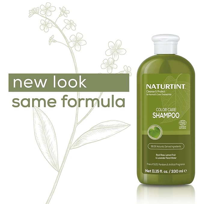 Naturtint Color Care Shampoo for Color-Treated, Dry, or Normal Hair, Formulated to Retain Vibrancy without Parabens, Sodium Lauryl Sulfate or Sodium Laureth Sulfate