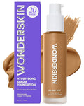 Wonderskin Hyper Bond All-Day Stay Serum Foundation – Waterproof, Transfer-Proof, 24HR Longwear Face Makeup with Niacinamide & Hyaluronic Acid – Lightweight, Natural Finish (Afterglow)