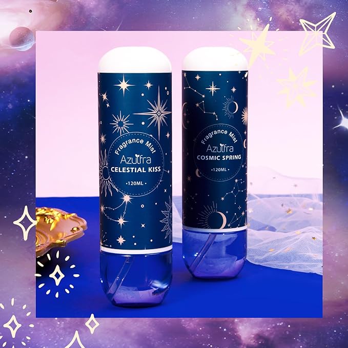 Azulfra Body Spray for Wowen Celestial Kiss, Hair & Body Fragrance Mist, Notes of Jasmine, Raspberry, 4 fl.oz