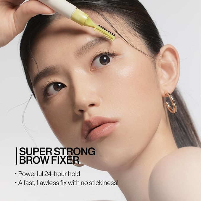 Unleashia Shaper Defining Eyebrow Fixer & Pencil No2. Kraft Brown - Super Slim 1mm Eyebrow Pencil