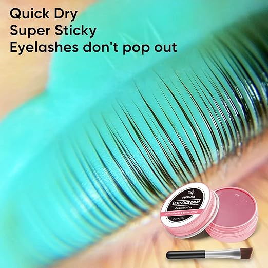 PERMANIA Lash Lift Balm Glue, New Eyelash Lifting Adhesive，0.35oz/10g Lash Lift Glue Strong Viscosity and Water Solubility for Lash Perm Kit (Rose)