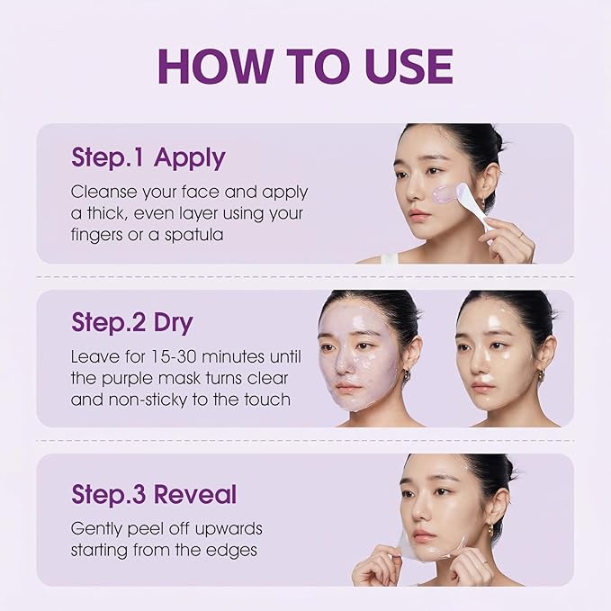 Collagen Night Wrapping Mask - Overnight Peel Off Face Mask for Firming and Pore Tightening, Facials Professional, Hydrating Brightening, Korean Skin Care, 3.5 fl.oz
