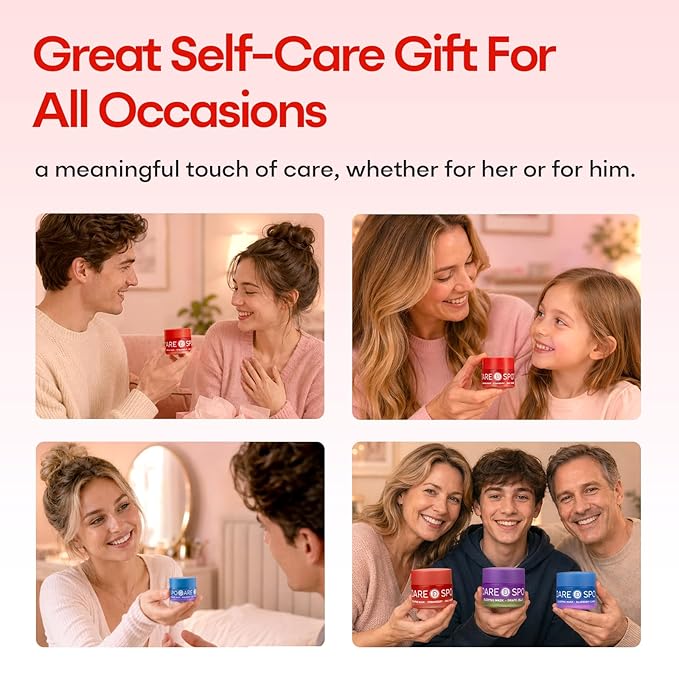 SPODARE Strawberry Sleeping Lip Mask 20g - Overnight Lip Treatment, Lip Care Hydration, Repair for Dry Cracked Lips, Soft and Nourished Lips, Birthday Gifts for Women & Teens