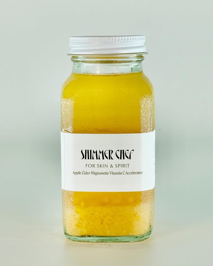 SHIMMER CHEF Apple Cider Mignonette Vitamin C Accelerator | pH-Balancing Serum with Vitamin C Infusion Formula™ | Restores Skin Harmony | Creates The Shimmer Effect For Radiance & Vitality | 6 oz