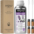 HIQILI Lavender Essential Oil Large Capacity, 100% Natural for Aromatherapy, DIY Candle & Soap Making, Skin Moisturizing. Suitable for Hotels, DIY Studios, Spas and Hair Salons - 1000ml/32 fl oz
