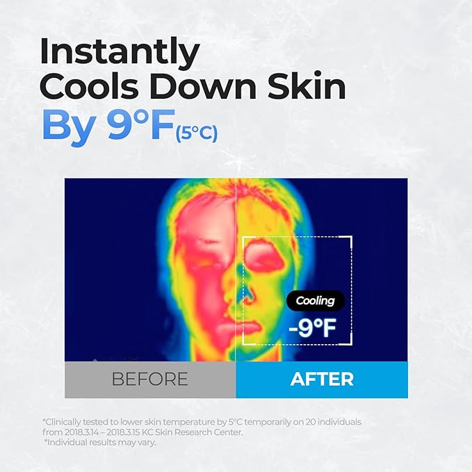 Cell Fusion C Post Alpha First Cooling Sheet Mask 5EA, Hydrating, Cooling and De-puffing, Glacial Water & Panthenol, Korean Skin Care