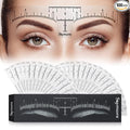 Skymore Eyebrow Ruler, 100Pcs Eyebrow Stencil Microblading Ruler, Disposable Eyebrow Template Eyebrow Ruler Sticker, Eyebrow Shape Kit for Microblading Supplies, 3 Minutes Makeup Tools For Eyebrow