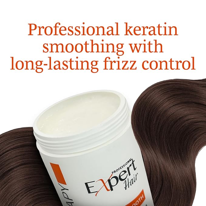 Expert Hair Keratin Smooth B-tox for Hair, Anti-Frizz, Natural Look, Queratina para Alisar el Cabello, Thermo-Active, Suitable for All Hair Types (1kg/35.3 oz.)