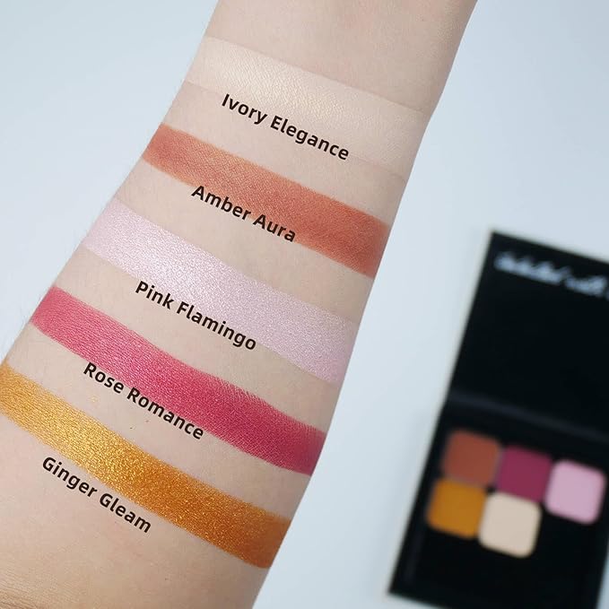 Ivory Matte Single Eyeshadow Refill, Natural Nude Shade for No-Makeup Look, Long-Wear Everyday Essential, Blendable Base Color,Palette Refill (Ivory Elegance)