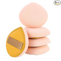 Ymapinc 5Pcs Makeup Sponges for Foundation,Cushion Puff Foundation Sponge Soft and Reusable Beauty Sponges for Makeup Natural and Easy Make Up,Yellow