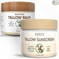 Dersie Tallow Sunscreen SPF 30 – Mineral UV Defense with Non-Nano Zinc Oxide – Face & Body Sun Protection for Adults & Kids (2.12 Ounce (with Tallow Balm))