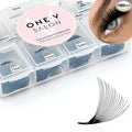 One V Salon, 1000 Loose Professional Use Premade Fans Eyelash Extensions, C Curl Volume Lashes, 10D 14D 20D-0.05 Thickness, 9-16mm Fluffy Handmade Fan Mixed Tray