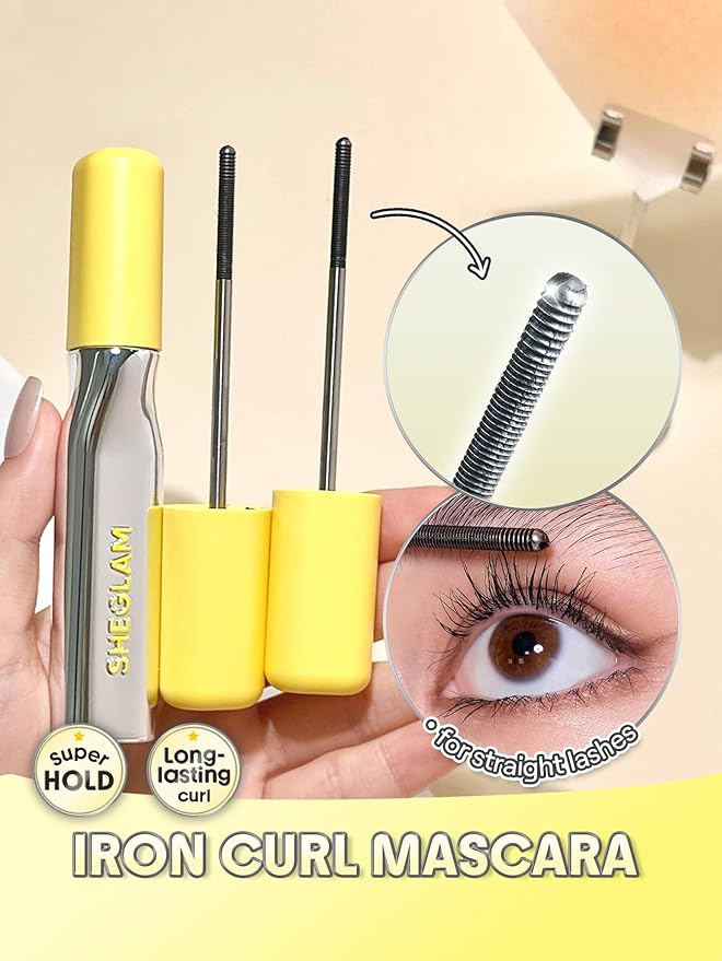 SHEGLAM Lashlighter Iron Curl Mascara Straight Lashes Long-lasting Lengthening Waterproof
