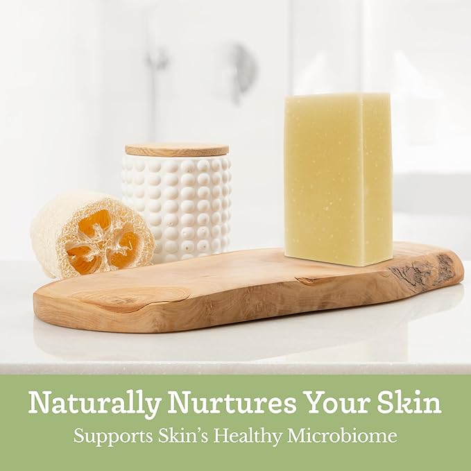 Southern Natural Goat Milk Soap Bar - 3 Pack Rosemary Mint - For Dry Sensitive Skin. Natural, Handmade Soap For Men, Women & Kids. Use On Face & Body