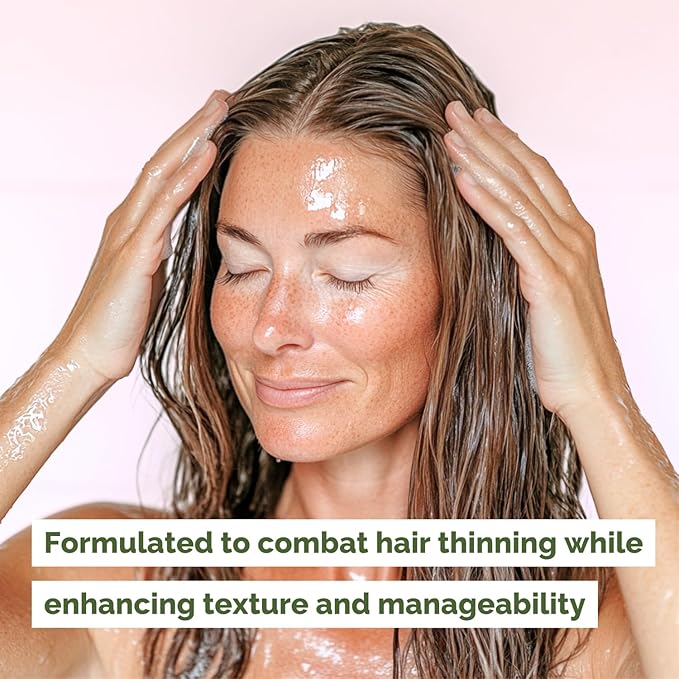 Just Nutritive Onion & Rosemary Conditioner for Hair Growth, Thickening, Silicone-Free, Enriched with Red Onion Oil, Rosemary Oil for Fuller, Voluminous Hair - 16 Fl Oz